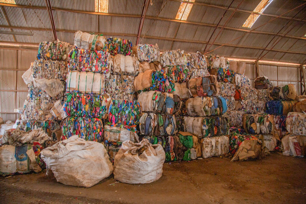 Depósito de materiais recicláveis da Berpram Ambiental
